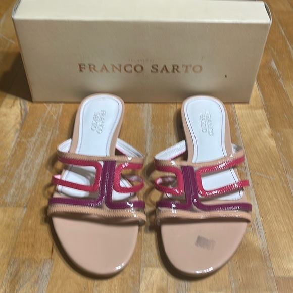 Franco Sarto pink slide sandals - Picture 1 of 7